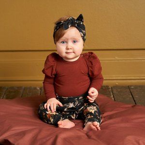 Musli Pleated Floral Pants, Baby sizes, (0mo - 24mo)
